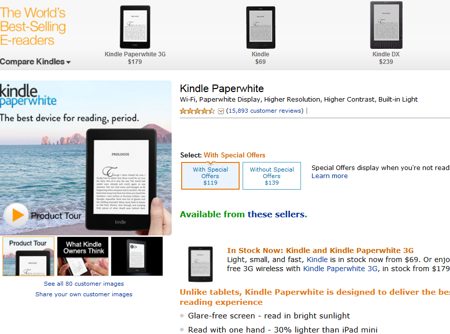 kindle paperwhite